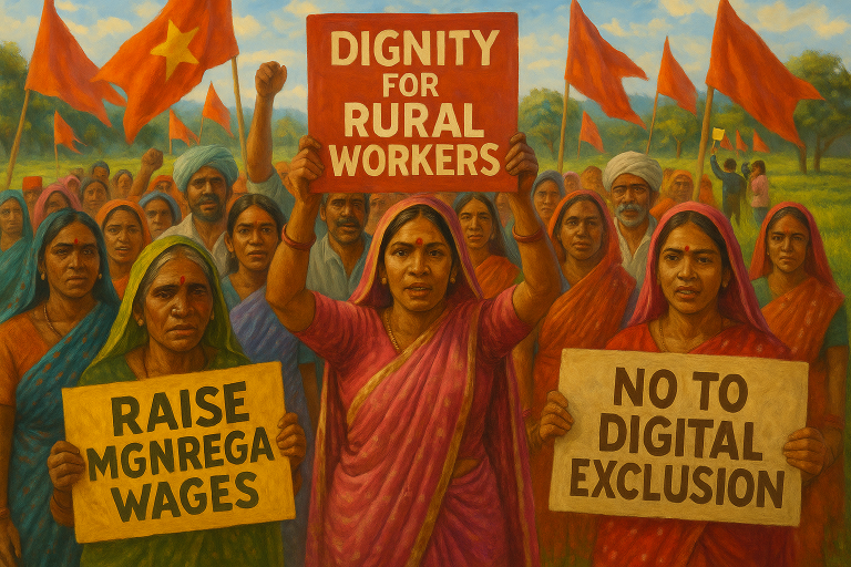 NREGA Sangharsh Morcha Calls for Nationwide Strike of MGNREGA Workers on July 9th